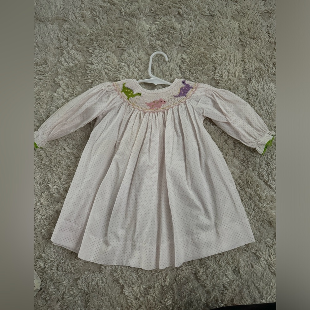 stitchy fish smocked dress